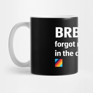 Aldi: BRB, forgot my quarter. Again! Mug